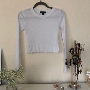 Forever 21 long sleeve crop top